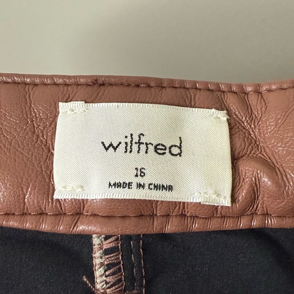 ARITZIA Melina Cognac Vegan Leather Pants - Picture 11 of 12